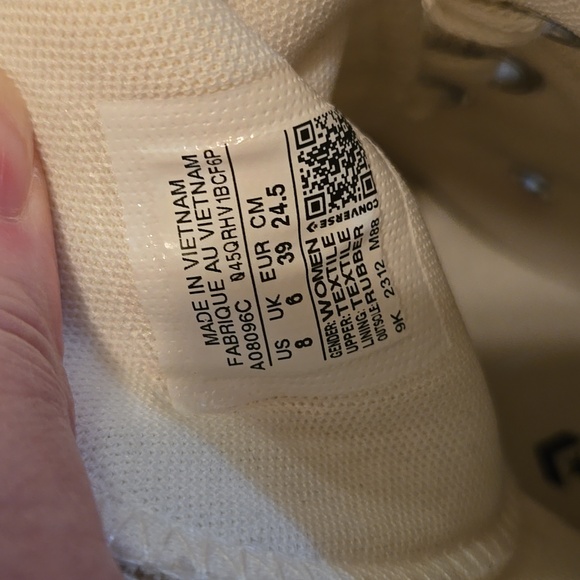 Converse White High-Tops with Cherry Design - Picture 9 of 10